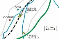 簡易地図から市町村を当てるクイズ　大ヒントの「41階建てマンション」に正解者続出