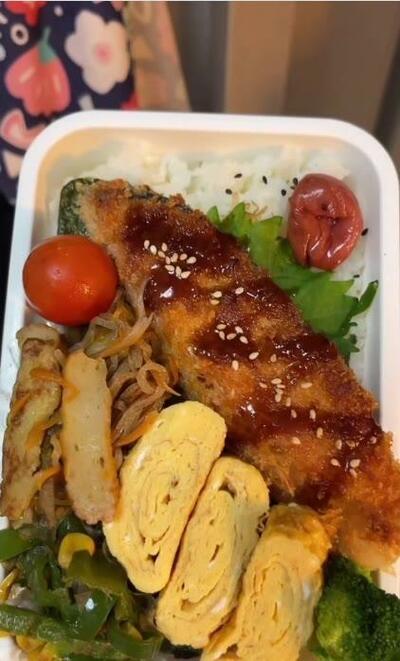 完成した「旦那弁当」