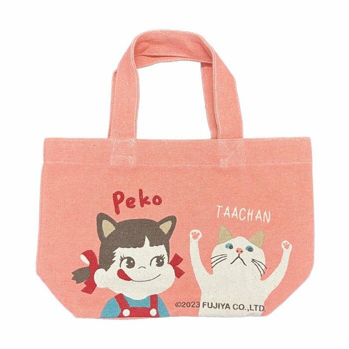 ミニトート ペコちゃん×白猫