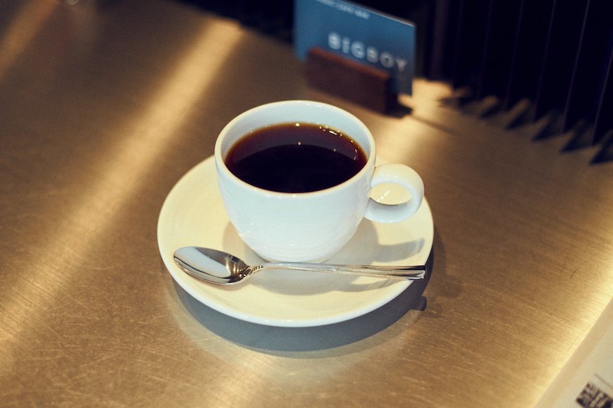ブレンドコーヒーはバランスのとれたおいしさ。680円（撮影／福山楡青、以下同）