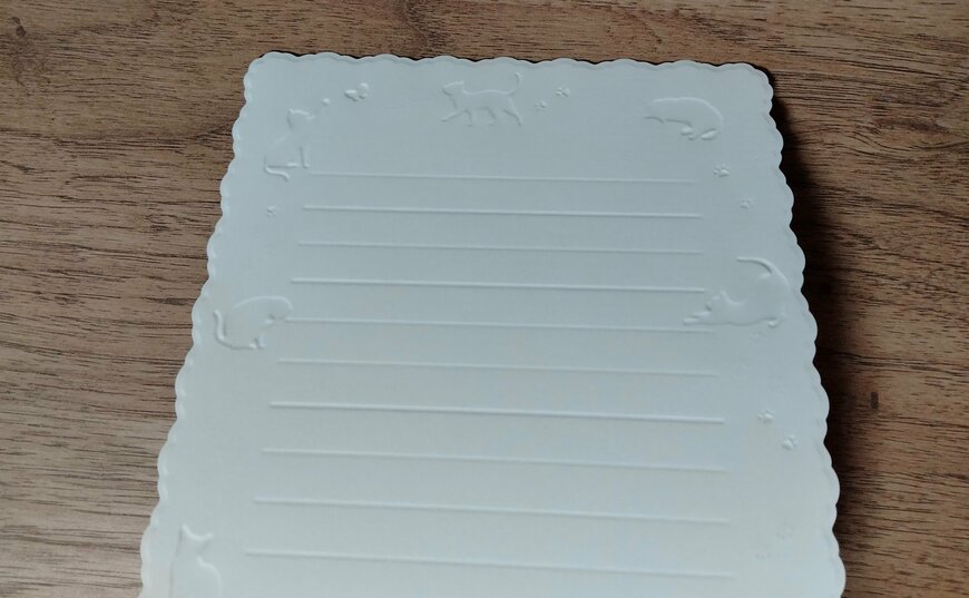 筆者撮影（ダイソー、レターセット（ネコ））