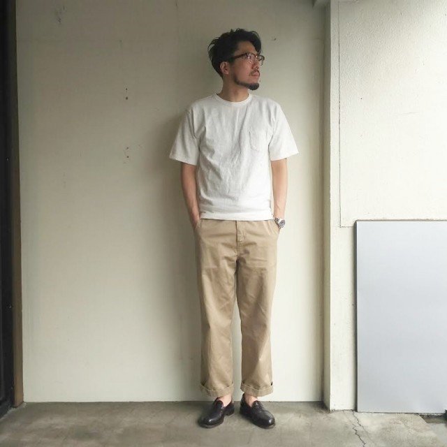 ORGUEIL - 吊り編み天竺クルーネックT ¥9,396（税込）