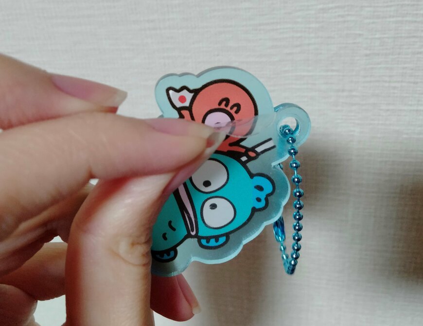 筆者撮影（セリア、アクリルキーホルダー H/G ポップ）