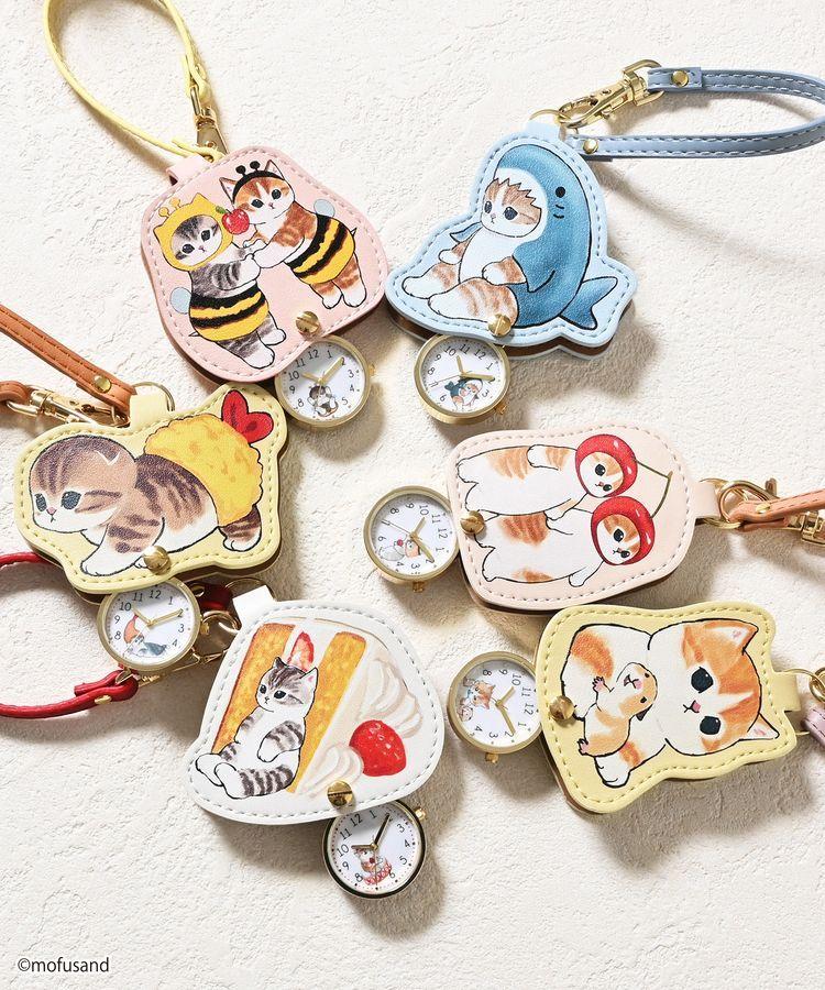 ハニーズ、mofusandキーチェーウォッチ商品バリエーション集合画像