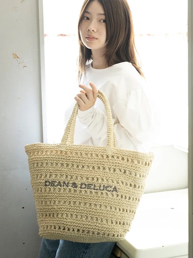 DEAN & DELUCA BEAMS COUTUREクロッシェバスケットバッグ