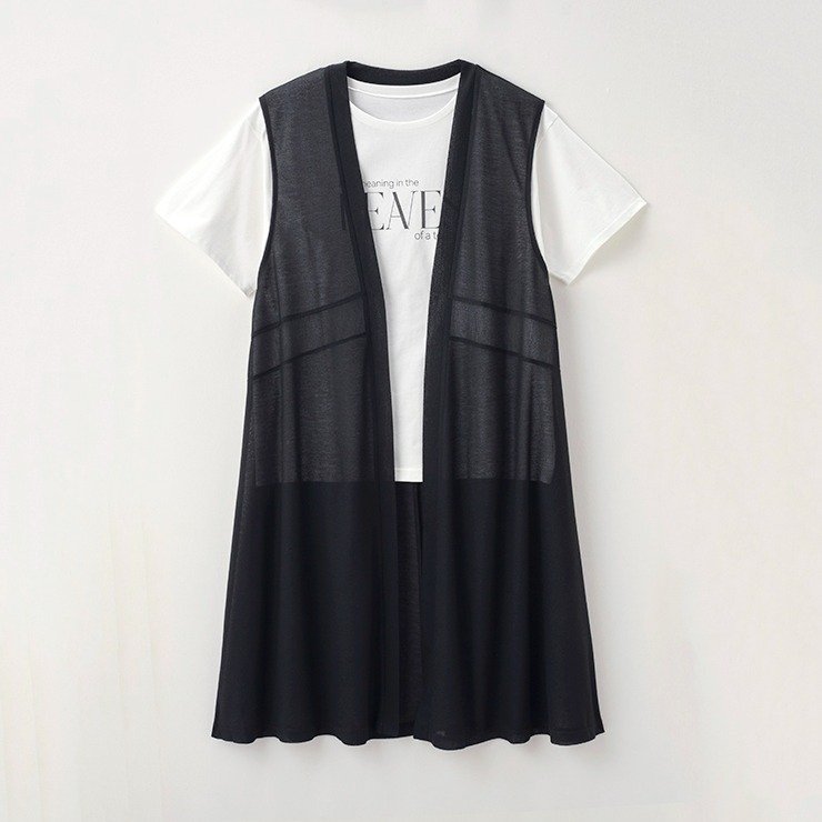 しまむら、ジレ＋Tシャツセット（おかだゆり）