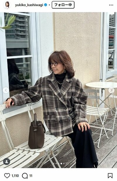 柏木由紀子のInstagram投稿