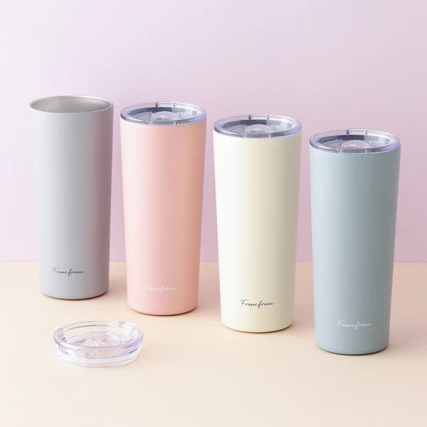 フランフラン　フタ付きステンレスタンブラー