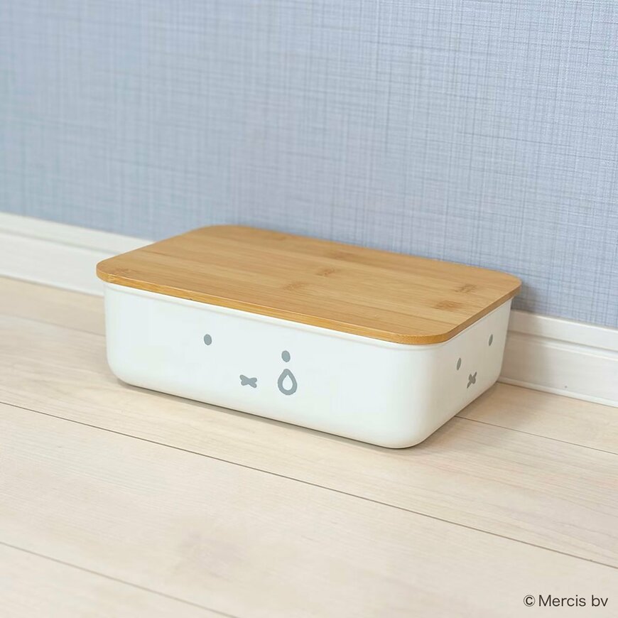 出所：ニトリ公式　miffy バンブーふた付き収納ケース