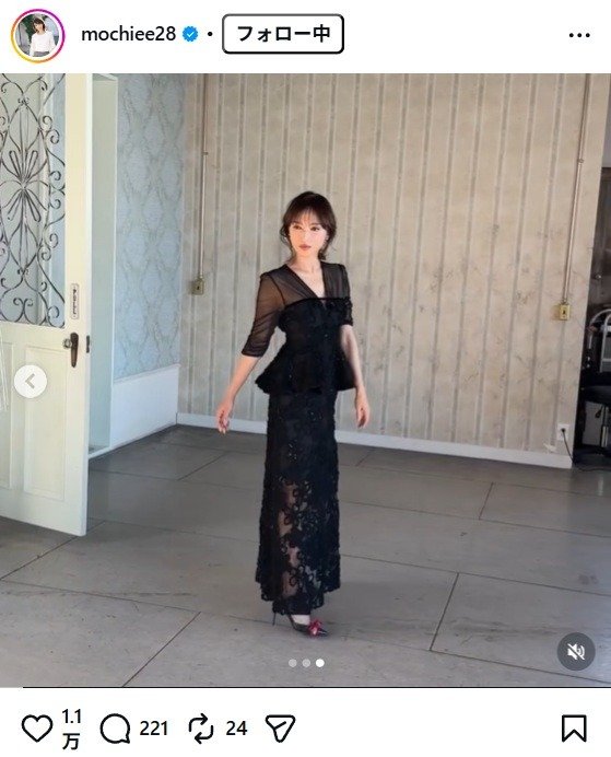 出所：望月理恵のInstagram（＠mochiee28） 参照日：2026年2月9日