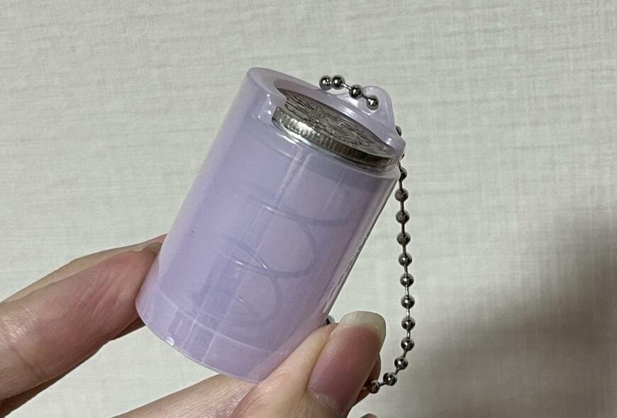 筆者撮影（キャンドゥ、100円玉コインケースクリア）