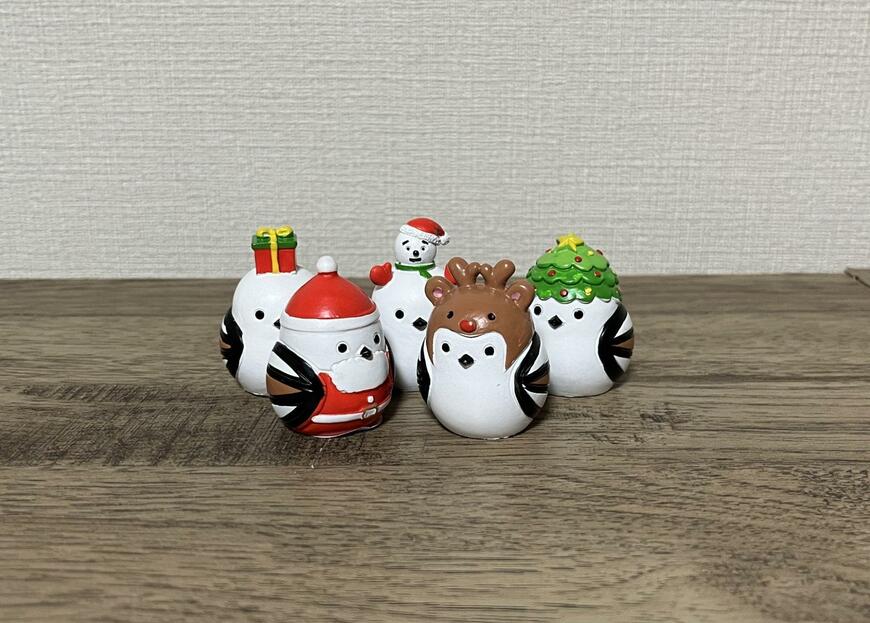 筆者撮影（キャンドゥ、リトルフレンド サンタ＆トナカイ シマエナガ・リトルフレンド クリスマス シマエナガ）