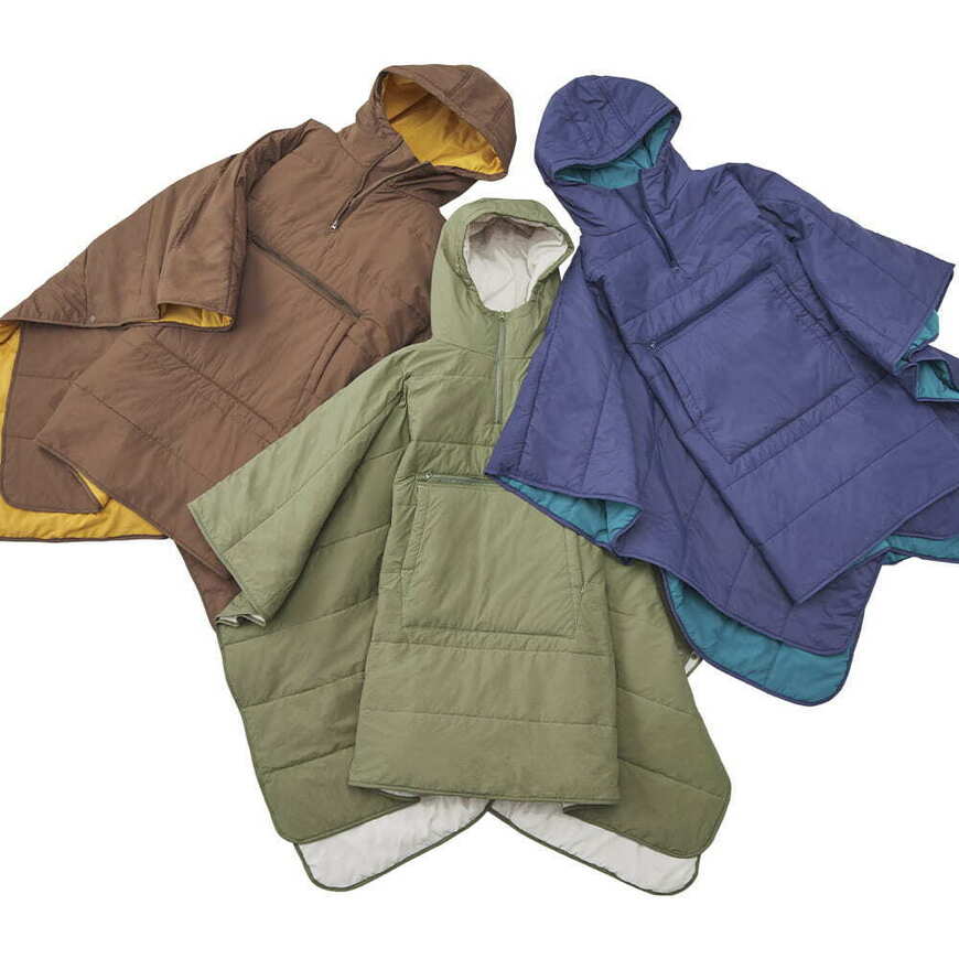 出所：ワークマンオンラインストア 【WEB限定】レディースディアテックウォームブランケットポンチョ