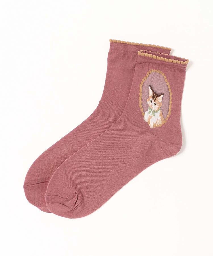 出所：ブルーブルーエ公式　キャット窓枠シースルーソックス