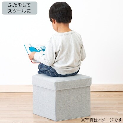 出所：ニトリ公式通販 ニトリネット 収納スツール(S グレー)