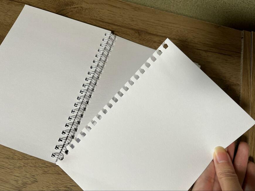 セリア、ミニスケッチブック おかっぱ文具 30枚 画像