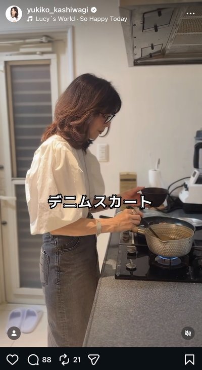 柏木由紀子のInstagram投稿