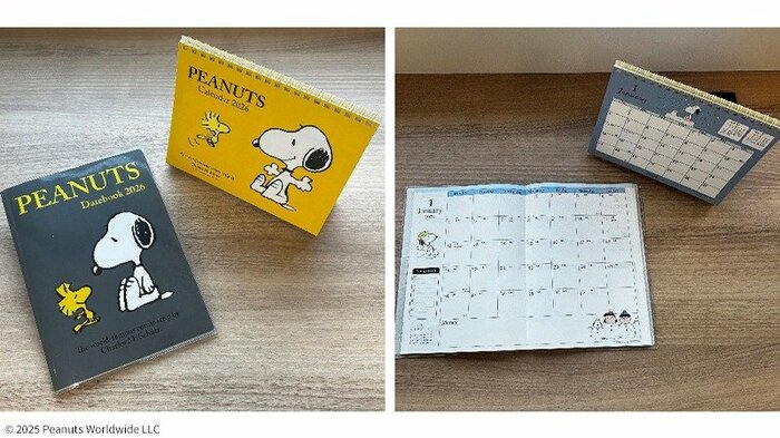 しっかり書き込めるサイズの「2026年版 スヌーピー ダイアリー」