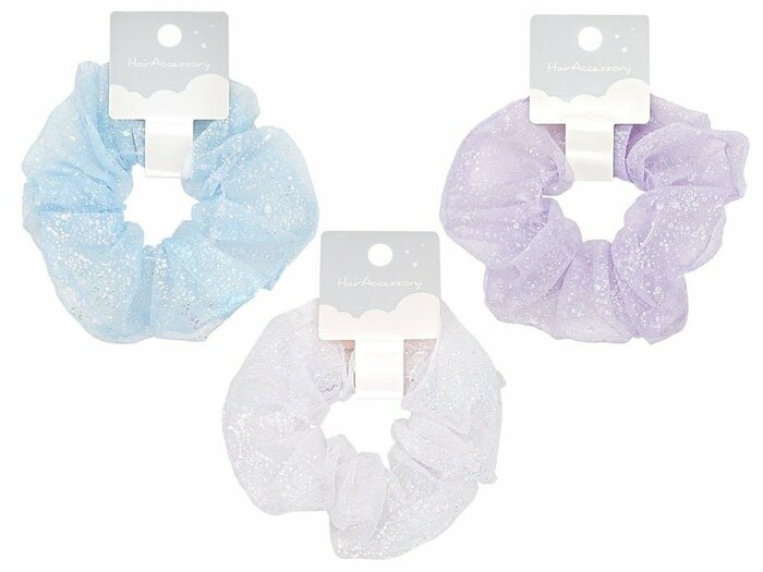 DAISO公式　シュシュ（オーガンジー、オーロラ）