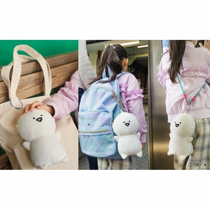 お文具さんがそのままの形で「ぬいぐるみポーチパスケース」になりました