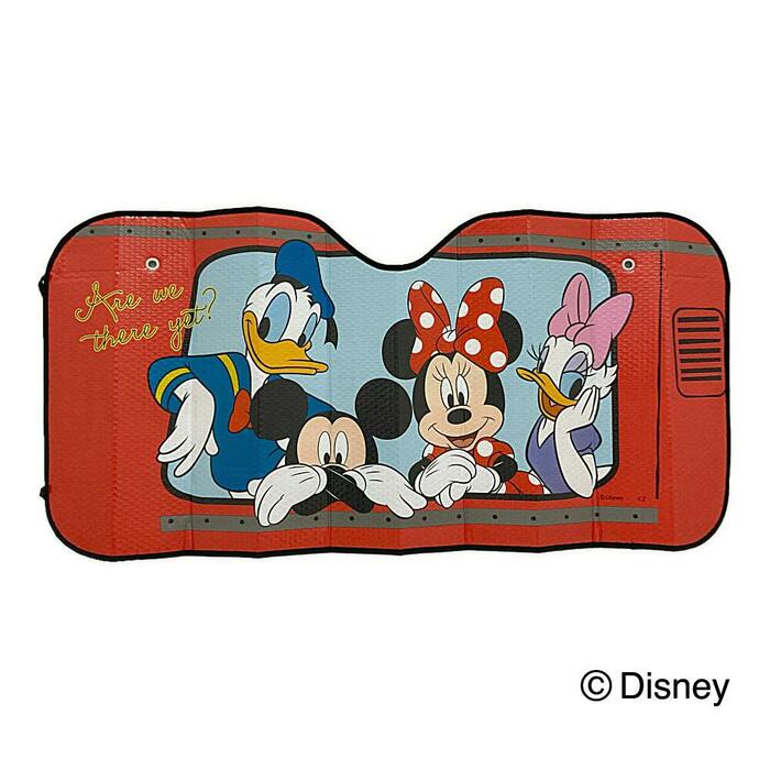 ディズニー 車内用フロントシェードL バスミッキー＆フレンズ