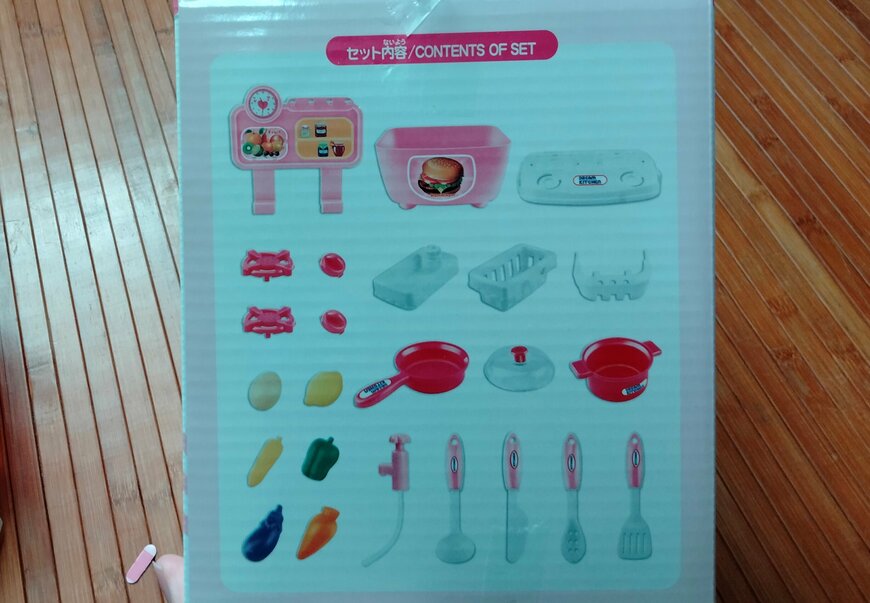 筆者撮影（ダイソー、ままごと（キッチン））