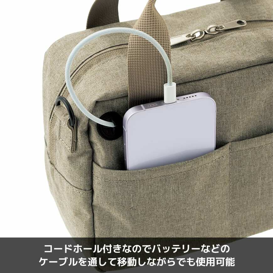 ワークマン公式　折り畳める2WAY撥水ミニボストンバッグ　画像