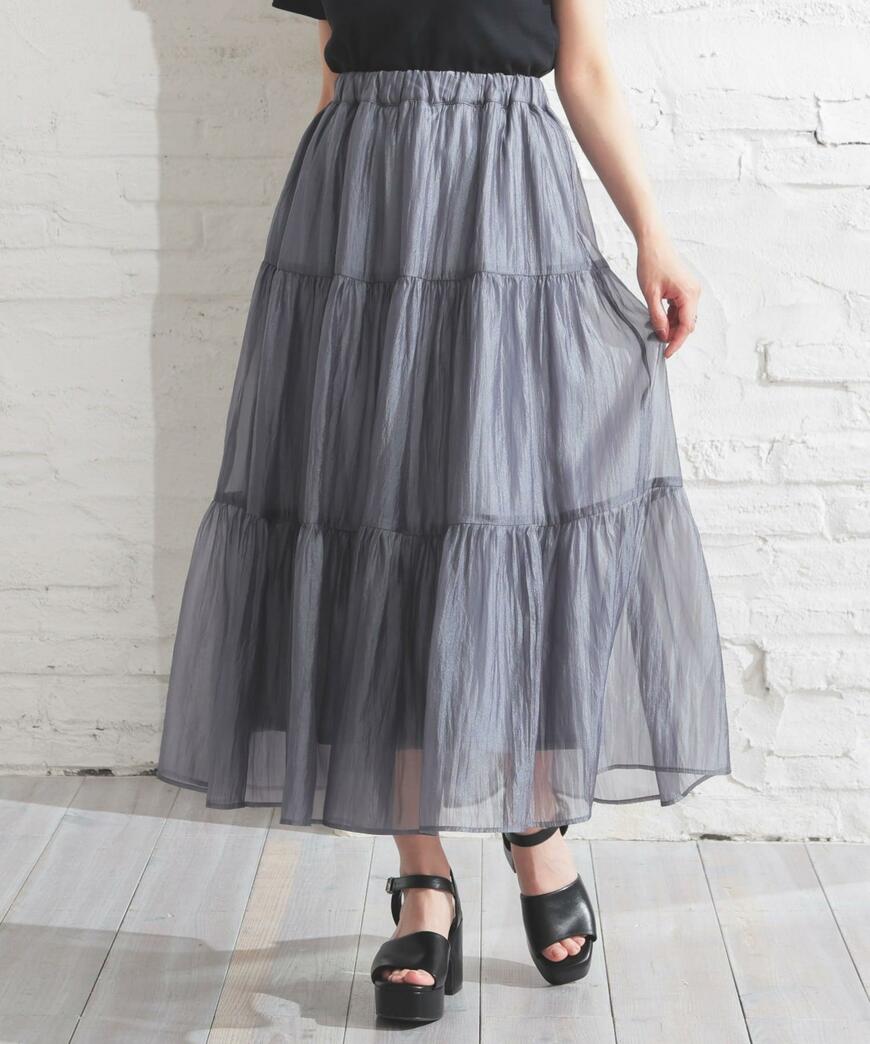 ハニーズ、ティアードロングスカート画像