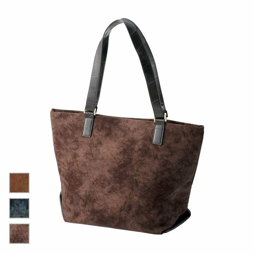 ワークマン しごできカバン仕分け上手のスエードコンビトート