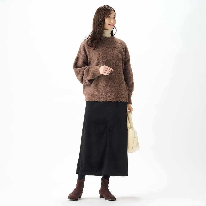 ワークマン公式　レディースシャギークルーカーデガン