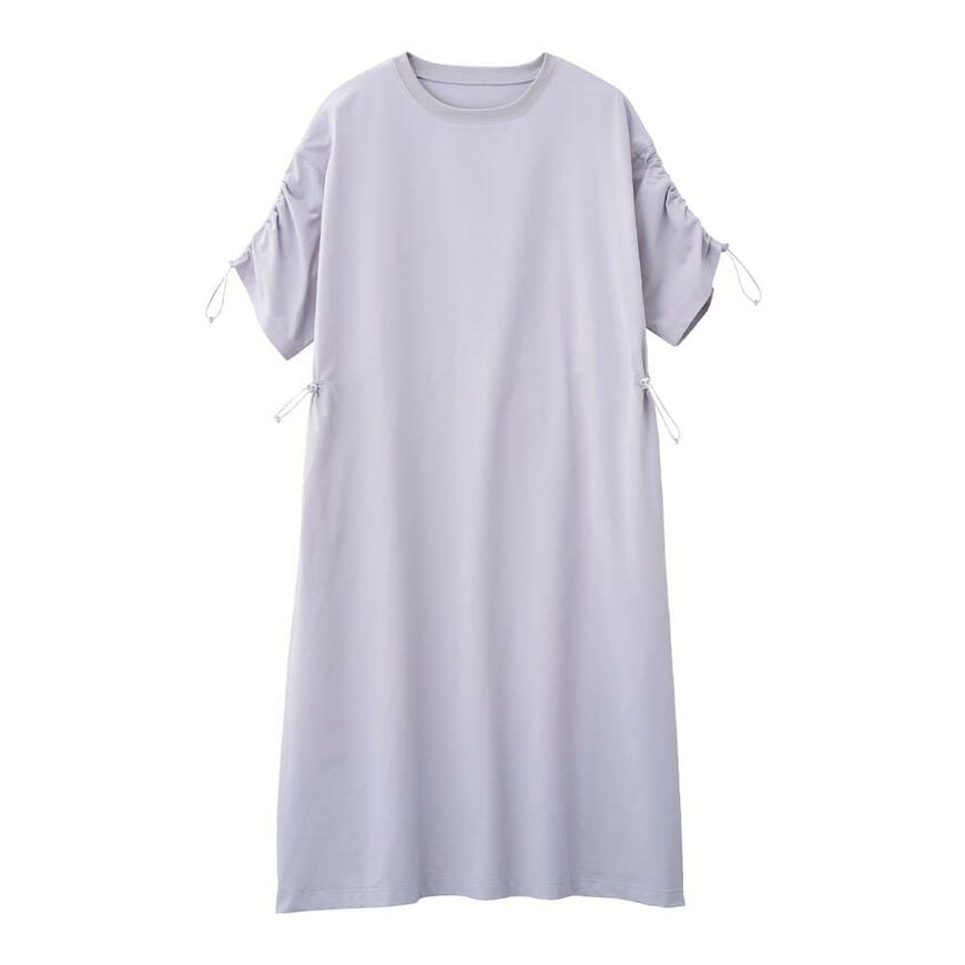 ワークマン、レディースニュートラルシャーリングスリーブワンピース画像