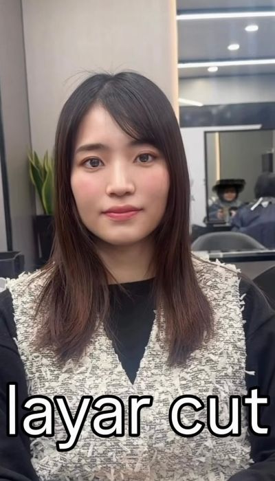 今回はレイヤーカット希望！