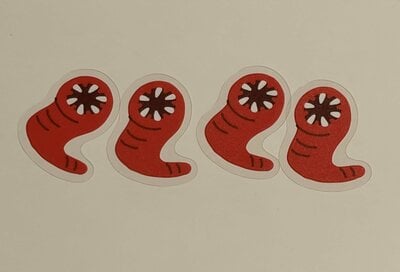 セリア、フレークシール UFO柄商品画像