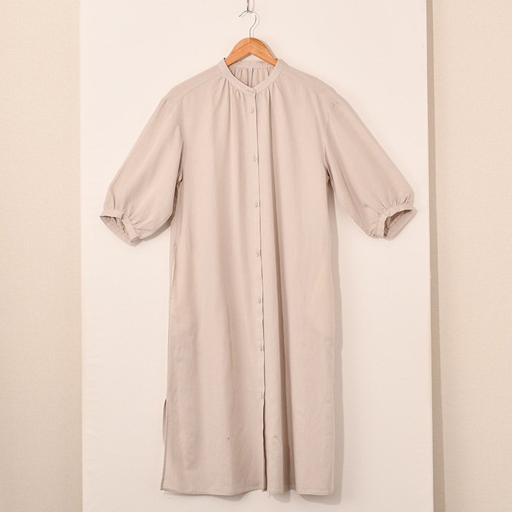 出所：しまむら　レディース　ビッグカラーワンピース（SEASON REASON）