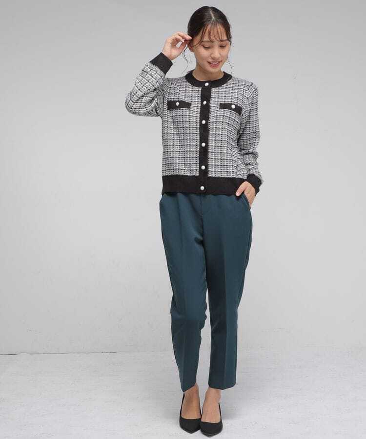 出所：ハニーズ公式通販・ツイード風カーデ