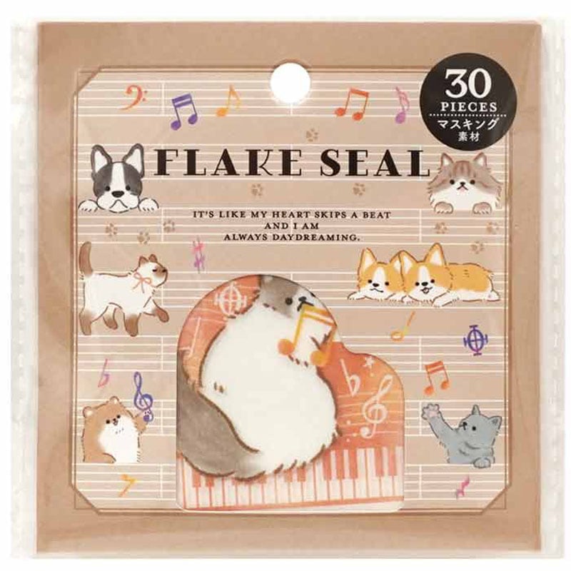 出所：キャンドゥ公式　フレークシール　音楽と動物