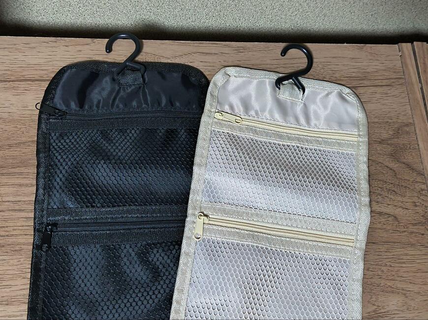 筆者撮影（セリア、つり下げポーチ）