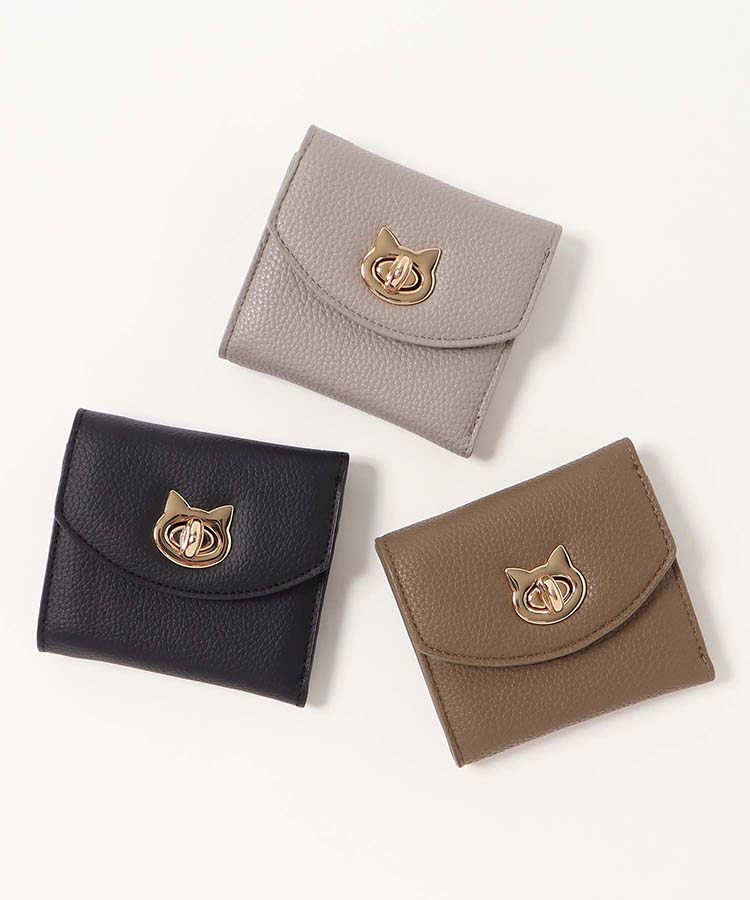 ブルーブルーエ公式　catツイストロックミニウォレットの画像