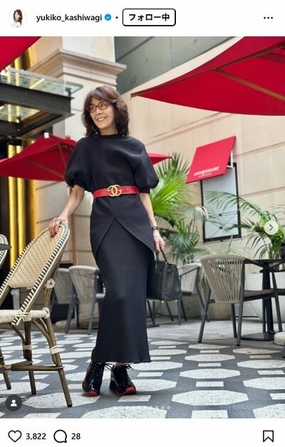 柏木由紀子のInstagram投稿