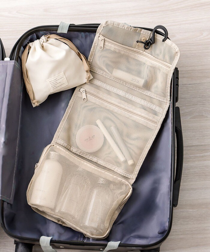 メッシュ3段吊り下げポーチ