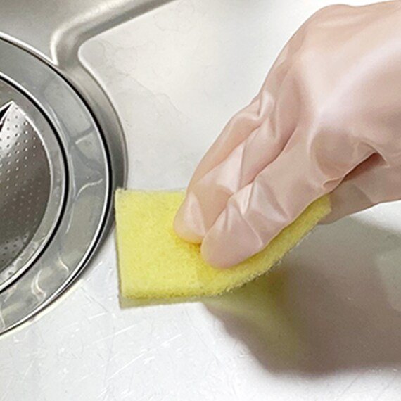 シンク、蛇口、水切りかごの水アカ落としなどに