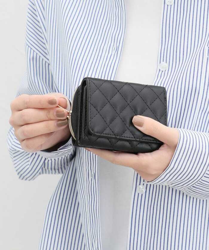 キルティングウォレット ブラック