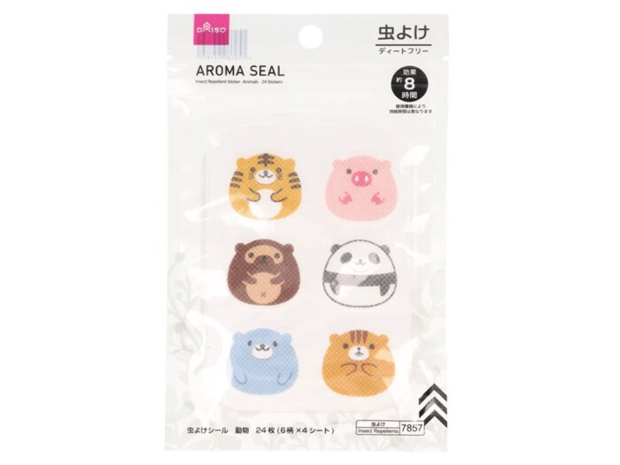 ダイソー 虫よけシール(動物、24枚)
