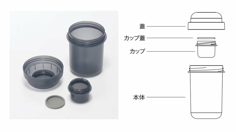 無印良品ネットストア トッピングカップ付き　ランチカプセル商品写真
