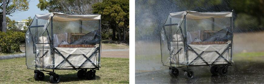 出所：タンスのゲン「大型犬も余裕!?超大容量の“ペットカートワゴン”発売 多頭飼いの方もこれ1台でみんな一緒にお出かけ!」