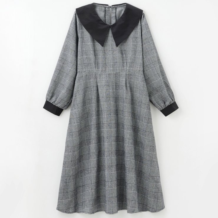 出所：しまむら公式オンラインストア レディース　ビッグカラーワンピース（しまスタ）