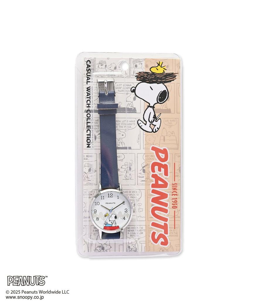 出所：ハニーズ公式オンラインストア スヌーピー／カジュアルレザーウォッチ
