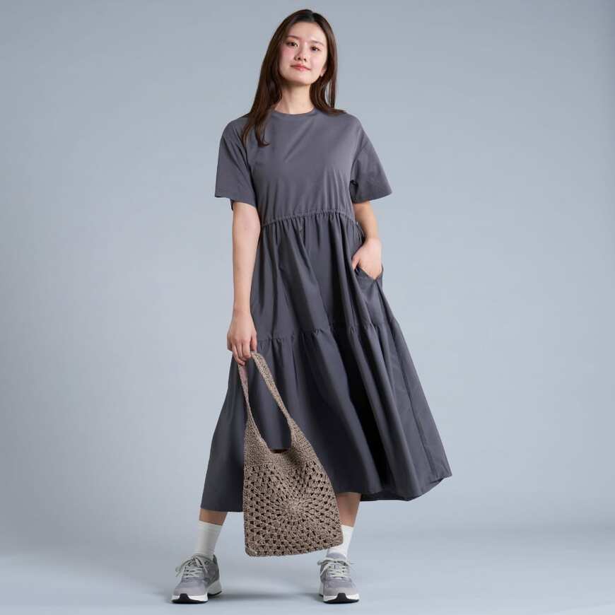 出所：ワークマン公式　レディースニュートラルフレアワンピース
