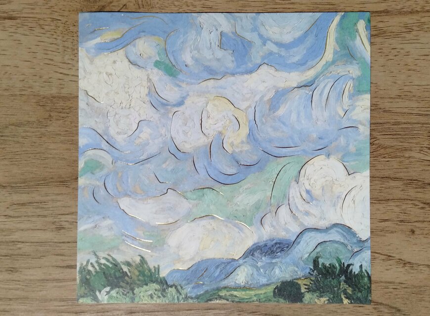 筆者撮影（セリア、デザインペーパー ゴッホ）