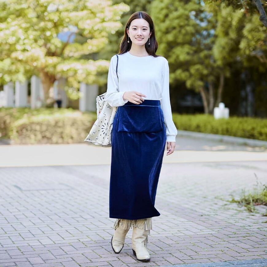 ワークマン、レディース撥水ベロアキャミワンピース画像